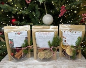 Holiday Simmer Pot Kits - Stovetop Potpourri - Dried Fruits, Spices, Pine