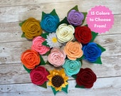 Dog or Cat Collar Flower- 2" or 3" Felt Dog/Cat Collar Flower Attachment -Removable Pet Collar Accessory-Kids,Wedding,Gift,Backpack,Multiuse