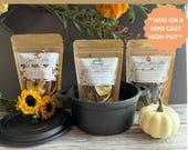 Fall Mini Simmer Pot Kit Bundles/Gift Sets- Fall Scents - Stovetop Potpourri - Dried Fruits, Spices, Herbs - Bundle of 3