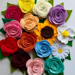 Felt Dog Collar Flower – Removable Pet Accessory