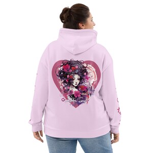 Harajuku Kawaii Hoodie, Kawaikunai Japanese Writing, Punk Cute Pink Sweatshirt, Japan Streetwear, Fun Gift for Girl, Otaku Girl Present Weeb
