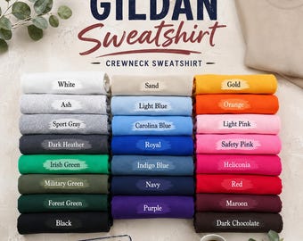 Gildan 18000 Blank Sweatshirt, Unisex Crewneck Sweatshirt, Unisex Soft Blend, Heavy Blend Sweater