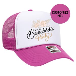 The Nash Collection Nashville Pink Trucker Hat w/ Green Script NWT Bachelorette NASH Snapback [Black/Duck Camo] – The Nash Collection main image 4