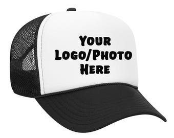 Custom Logo Trucker Hat: Foam Mesh-Back Cap, Adjustable Snapback