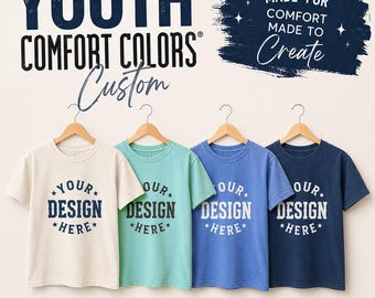 Youth Comfort Colors Custom T-Shirt: Personalized Cotton Tee