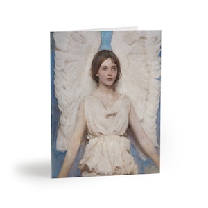 8 Greeting cards: Angel (1887), Blank Note Cards, Abbott Handerson Thayer, Beautiful Office Supplies