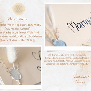 Personalisierte Luxus-Geschenktüte in beige, Geschenktasche, Geschenke für Hochzeit, Geburtstag, Brautjungfern, Kollegen, Familie Bild 8