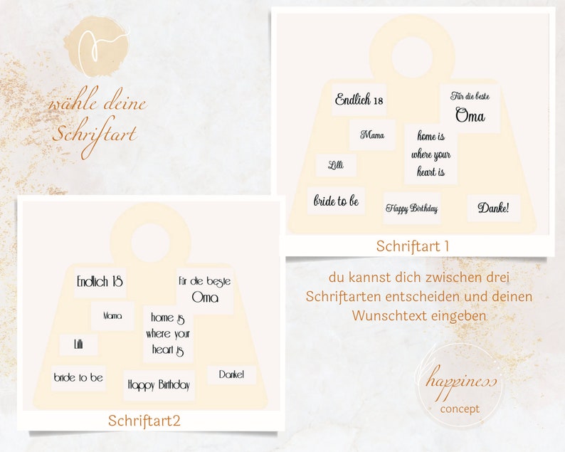 Personalisierte Luxus-Geschenktüte in beige, Geschenktasche, Geschenke für Hochzeit, Geburtstag, Brautjungfern, Kollegen, Familie Bild 6