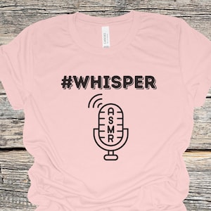ASMR Whisper Tee | ASMR therapy t-shirt, Whispering voices ASMR t-shirt, asmr trigger t-shirt, Calming asmr tee, asmr graphic tee, asmr gift