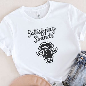 ASMR Sounds Tee | ASMR satisfying sounds tee, therapy tee, asmr sound triggers tee, ASMR triggers Tee, asmr graphic t-shirt, asmr gift shirt