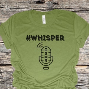 ASMR Whisper Tee | ASMR therapy t-shirt, Whispering voices ASMR t-shirt, asmr trigger t-shirt, Calming asmr tee, asmr graphic tee, asmr gift