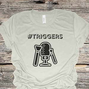 Triggers ASMR Tee | Cute ASMR Tee, Unique ASMR t-shirt,  Autonomous Sensory Meridian Response, asmr triggers, asmr graphic tee gift, whisper