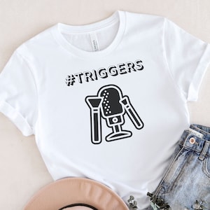 Triggers ASMR Tee | Cute ASMR Tee, Unique ASMR t-shirt,  Autonomous Sensory Meridian Response, asmr triggers, asmr graphic tee gift, whisper