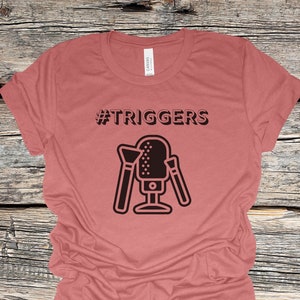 Triggers ASMR Tee | Cute ASMR Tee, Unique ASMR t-shirt,  Autonomous Sensory Meridian Response, asmr triggers, asmr graphic tee gift, whisper