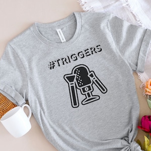 Triggers ASMR Tee | Cute ASMR Tee, Unique ASMR t-shirt,  Autonomous Sensory Meridian Response, asmr triggers, asmr graphic tee gift, whisper