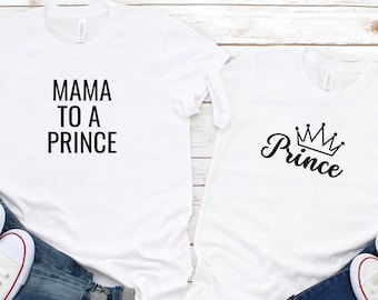 Ensemble de chemises assorties pour maman et prince | Cadeau fête des mères