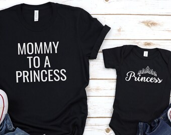 Mommy and Me Princess Outfit | Matching Mother Daughter Shirts