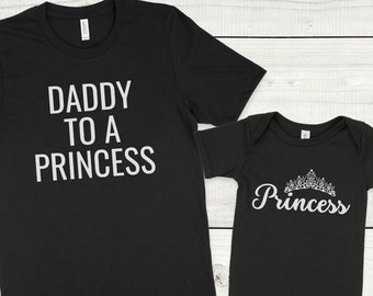 Papa und Prinzessin Passendes Outfit | Geschenk zum Vatertag