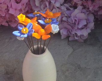 Ana flower arrangement handmade in Murano glass