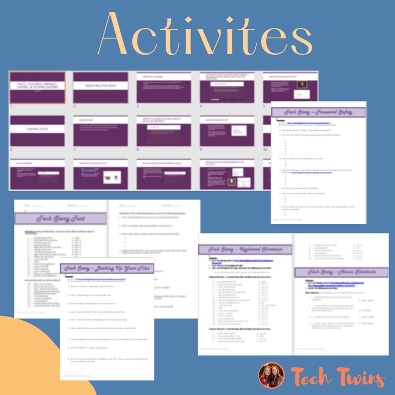 Tech Savvy Activities - Etsy