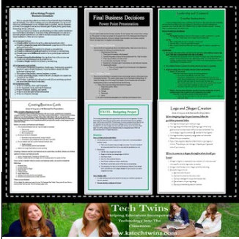 Business Projects Bundle- Grades 9-12 - Etsy