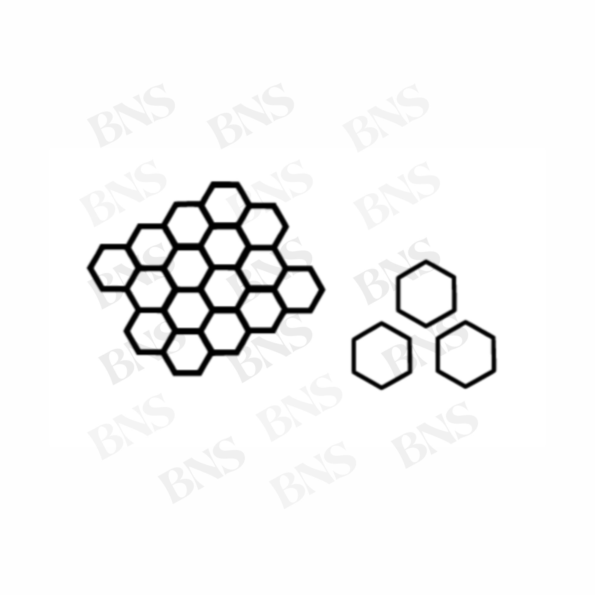 Bees and Honeycomb SVG, PNG and JPG / Digital File - Instant Download ...