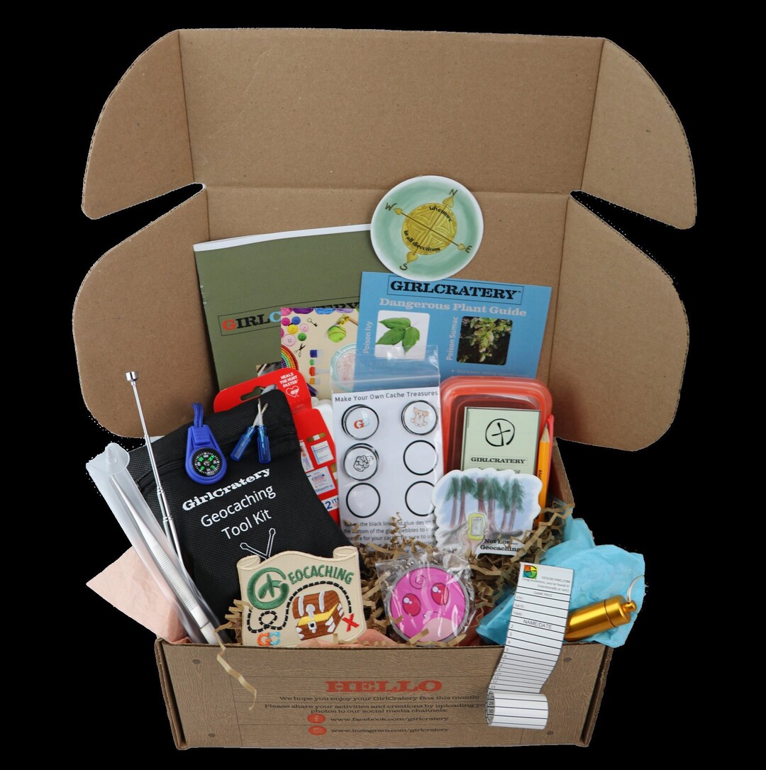 The Geocaching Adventure Crate Learn to Geocache Box for Etsy