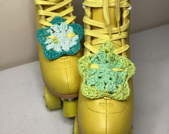 Roller Skate Lace Charm | Crochet Star Lace  Accessory