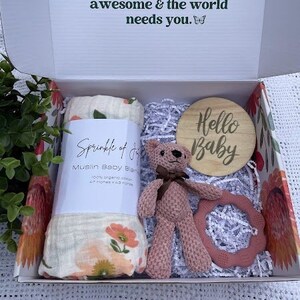 Box of JOY Baby GIRL, Baby Girl Gift Box, Neutral Baby Gift Box, Baby Girl Gift, Baby Girl,  Baby Gift Box, Girl Baby, Expectant Mom