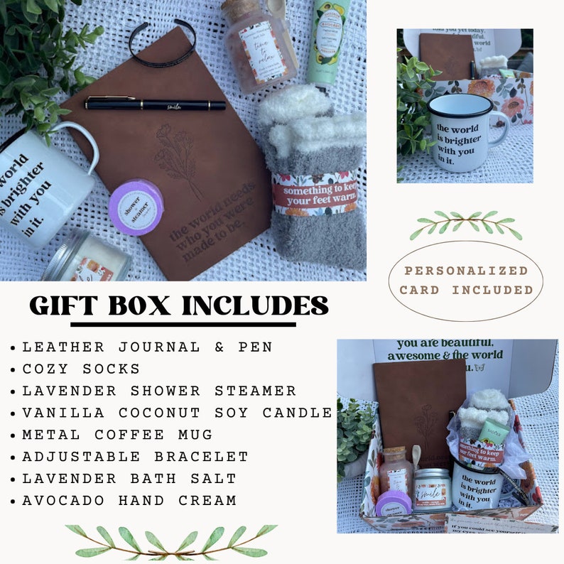 Box of JOY Friendship Box Self Care Set Thinking of You Spa Gift Box Gift for Women Best Friend