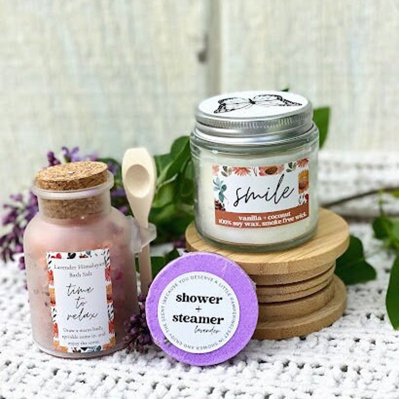 Box of JOY Friendship Box Self Care Set Thinking of You Spa Gift Box Gift for Women Best Friend