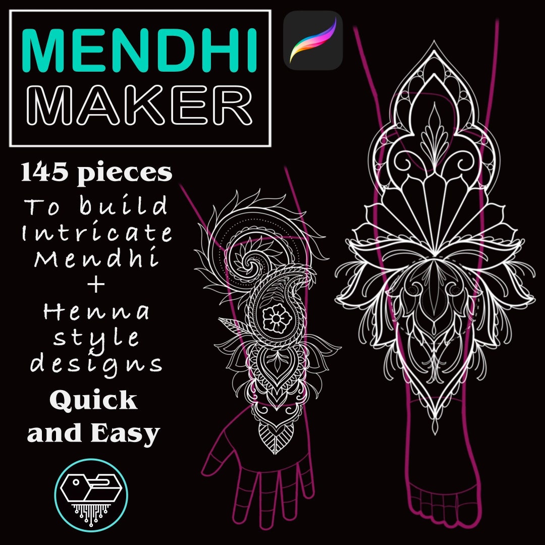 Mehndi Henna Tattoo Design Maker Etsy
