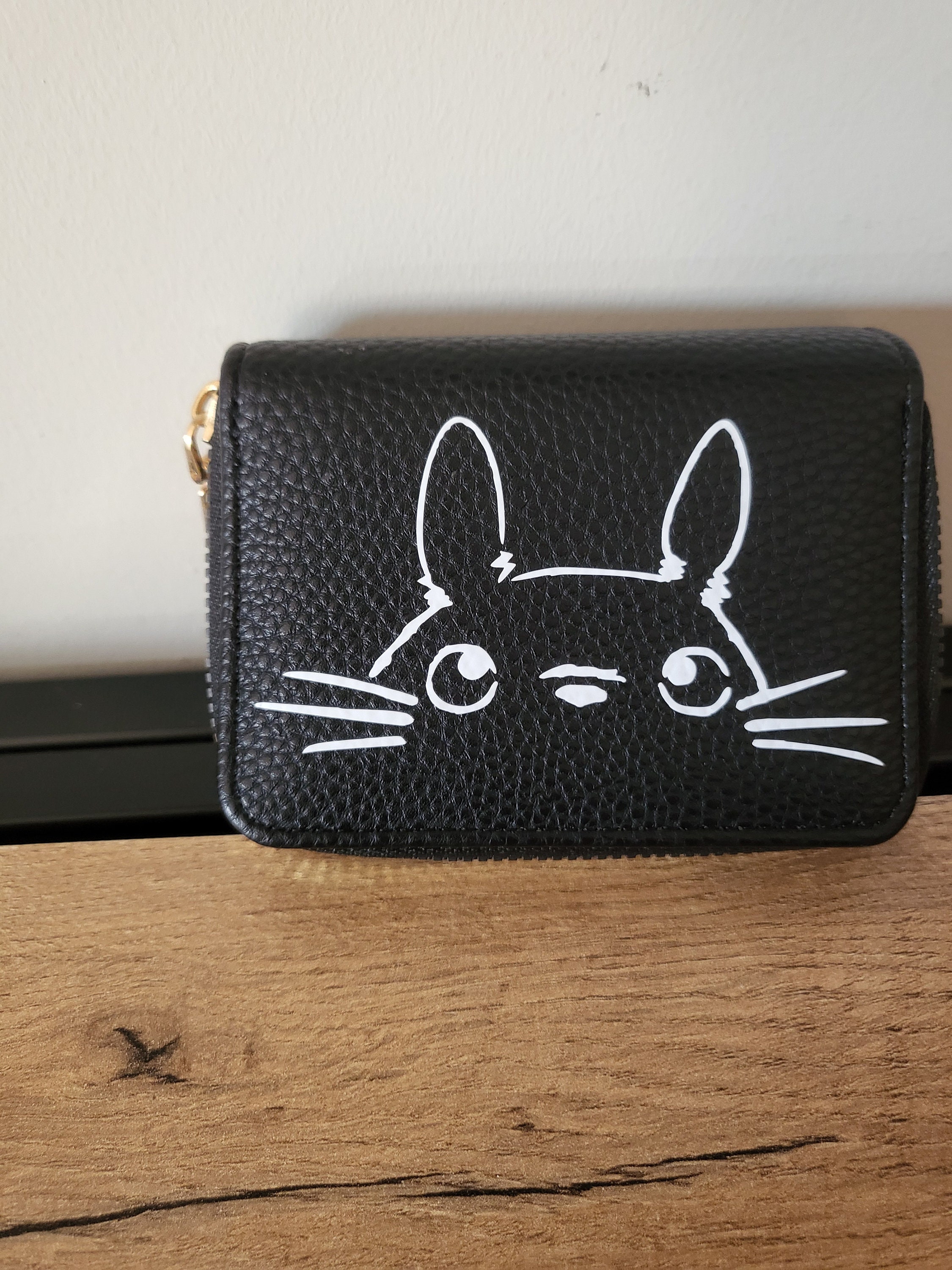 Totoro Card Holder Wallet Double Face Studio Ghibli Miyazaki Japanese Animation Film Red Pink Black Green Etsy Finland