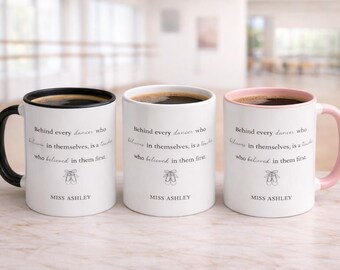 Personalized Ballet Teacher Mug, Dance Instructor Gift, Choreographer Coffee Cup