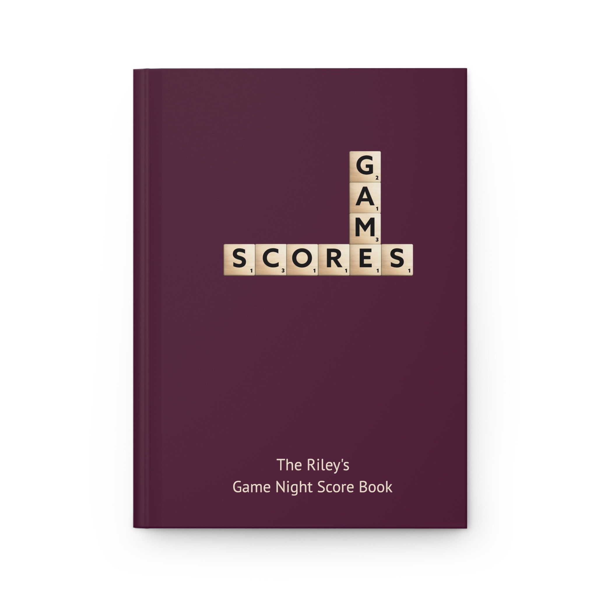 Personalized Game Gifts, Game Night Score Book, Family Game Night, Game