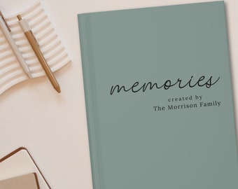 Personalized Family Memory Journal: Minimalist Keepsake Book