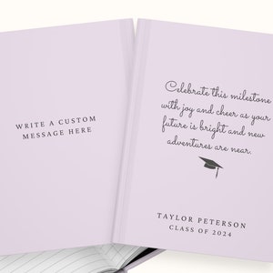 Graduation Journal, Graduate Gifts, Highschool Graduation Signing Book, 2024 Graduate, Graduation Party Guestbook, College Graduation Memory