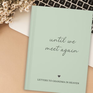 Cartas al cielo, hasta que nos volvamos a encontrar, cuaderno diario personalizado, libro conmemorativo, regalo de "te extraño", en memoria amorosa, cartas para mamá