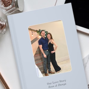 Couples Journal, Our Love Story, Wedding Guestbook, Personalized Paper Anniversary Gift, Friends Engagement Gift, Gift for Girlfriend