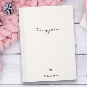 Diario personalizado para parejas, cuaderno de cartas a mi persona, regalo del primer aniversario, libro para una cita nocturna, recuerdos, regalo personalizado para esposa