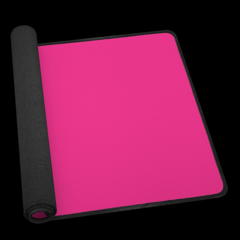 Hot Pink Neoprene Desk Mat, Non-Slip Computer Mousepad image 7