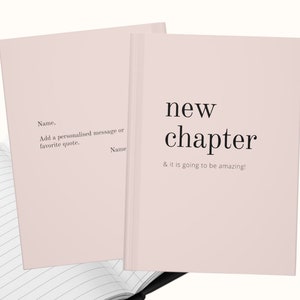 Cadeau personnalisé pour nouvelle section, Nouveau départ, Nouvelles aventures, Nouvel emploi, Journal de noms personnalisé, Cadeau de retraite, Nouvelle maison, Cadeau de remise des diplômes