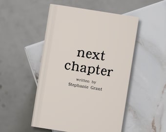 Personalized Hardcover Journal, New Beginnings Gift