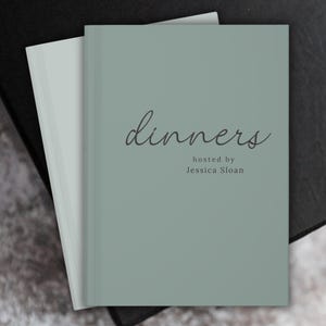 Dinner Party with Friends, Gastgeberin Geschenk, Dinner Party Buch, Personalisiertes Notizbuch für Gäste/Gastgeberin, Eventplaner Geschenk, Geschenk für Freunde