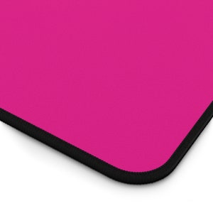 Hot Pink Neoprene Desk Mat, Non-Slip Computer Mousepad image 5