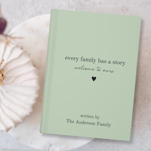 Diário de lembranças da família, livro de história da família, presente de inauguração de casa, livro de histórias da nossa família, presente para uma nova casa, presente para avós, mães