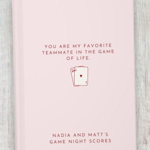 Personalisierte Spiel Geschenke, Spielabend Score Buch, Valentinstag Spielabend, Spielzimmer, Score Keeping Rekordbuch, Geschenk für Brettspiel-Liebhaber