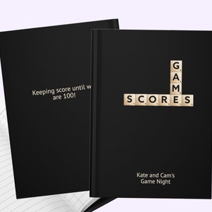 Game Night Score Book, Board Game Gifts, Family Game Night, Journal Notebook, Game Night Score Tracker, Couples Gift, Family Christmas Gift