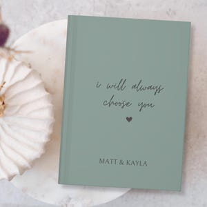 Diario de pareja personalizado, cuaderno de cartas a mi persona, regalo de aniversario de citas, libro de recuerdos, para mi novia, cartas a mi esposo