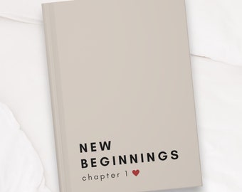 New Beginning, New Chapter, New Job Gift For Her, Personalized Gift, Graduation, Custom Name Notebook, Moving Away, Coworker Retirement Gift